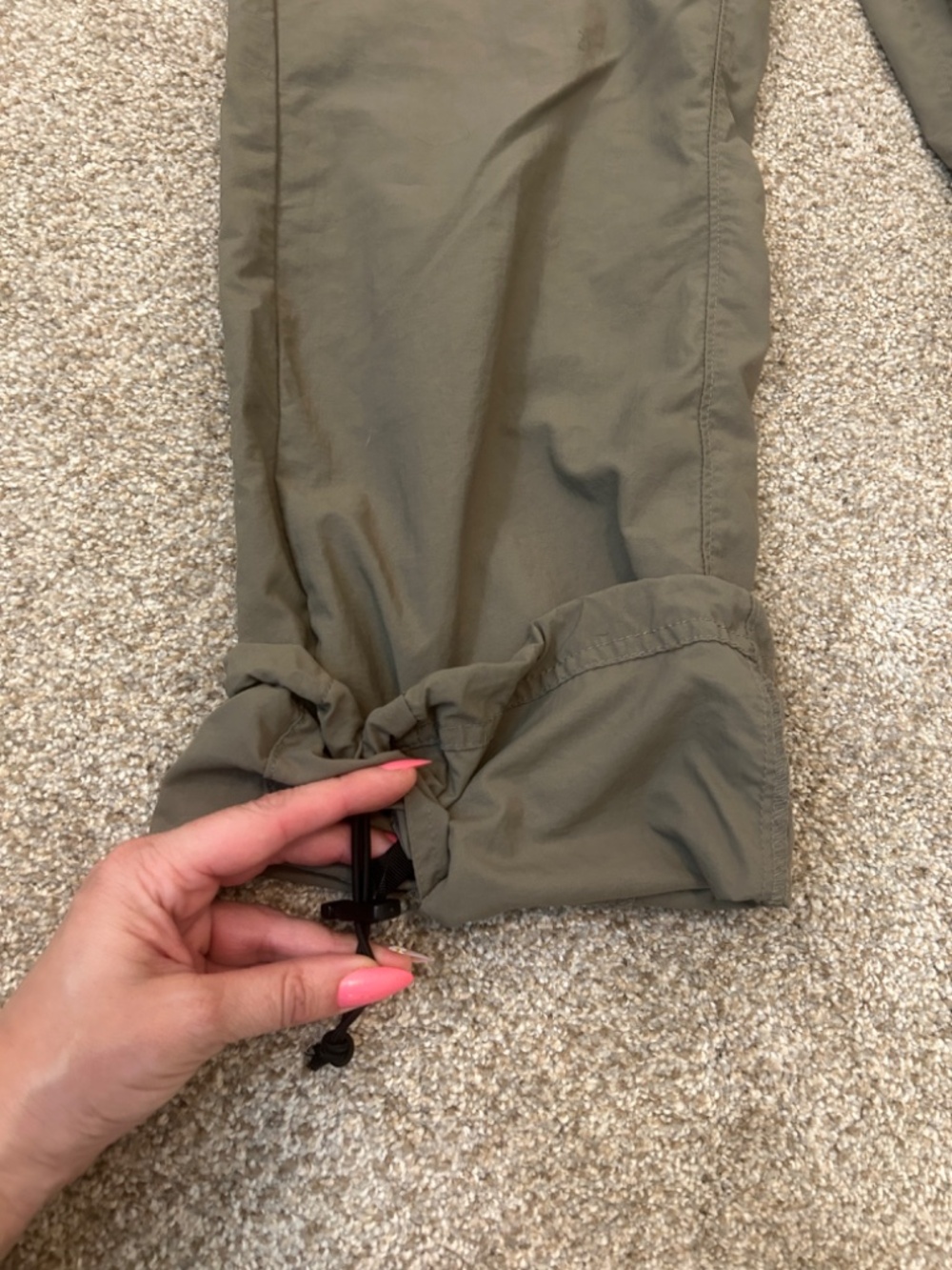 Mountain Hardwear Green Outdoor Hiking Camping Nylon Pants size 8 Regular - Picture 5 of 8